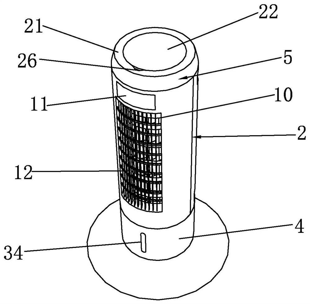 Safety type electric fan with refrigeration function and manufacturing method thereof