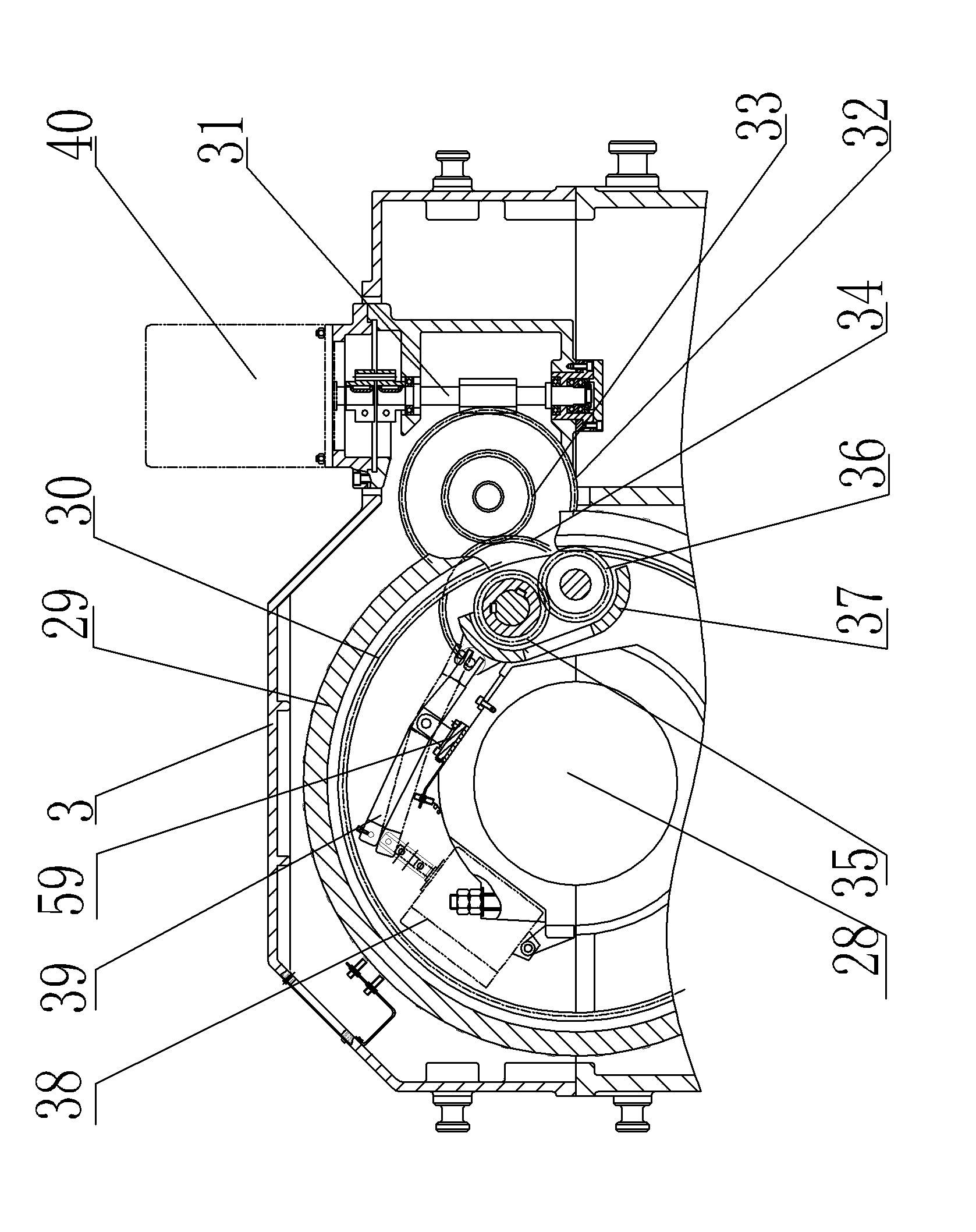 Large-sized numerical control cylindrical grinding machine for crankshaft main journal