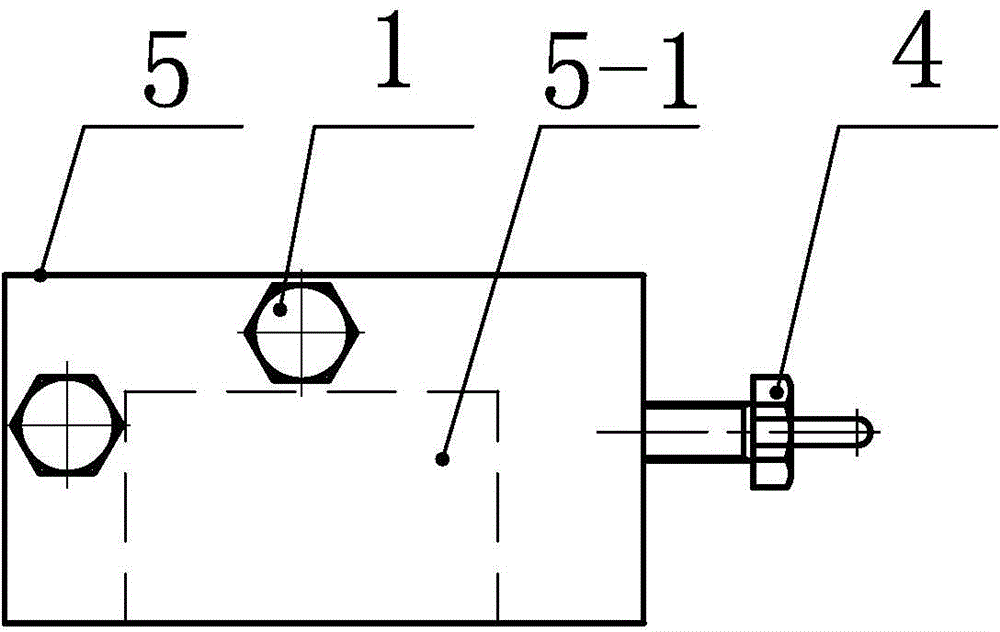 Precise five-hole positioning and drilling clamp for rectangular cylinder workpiece