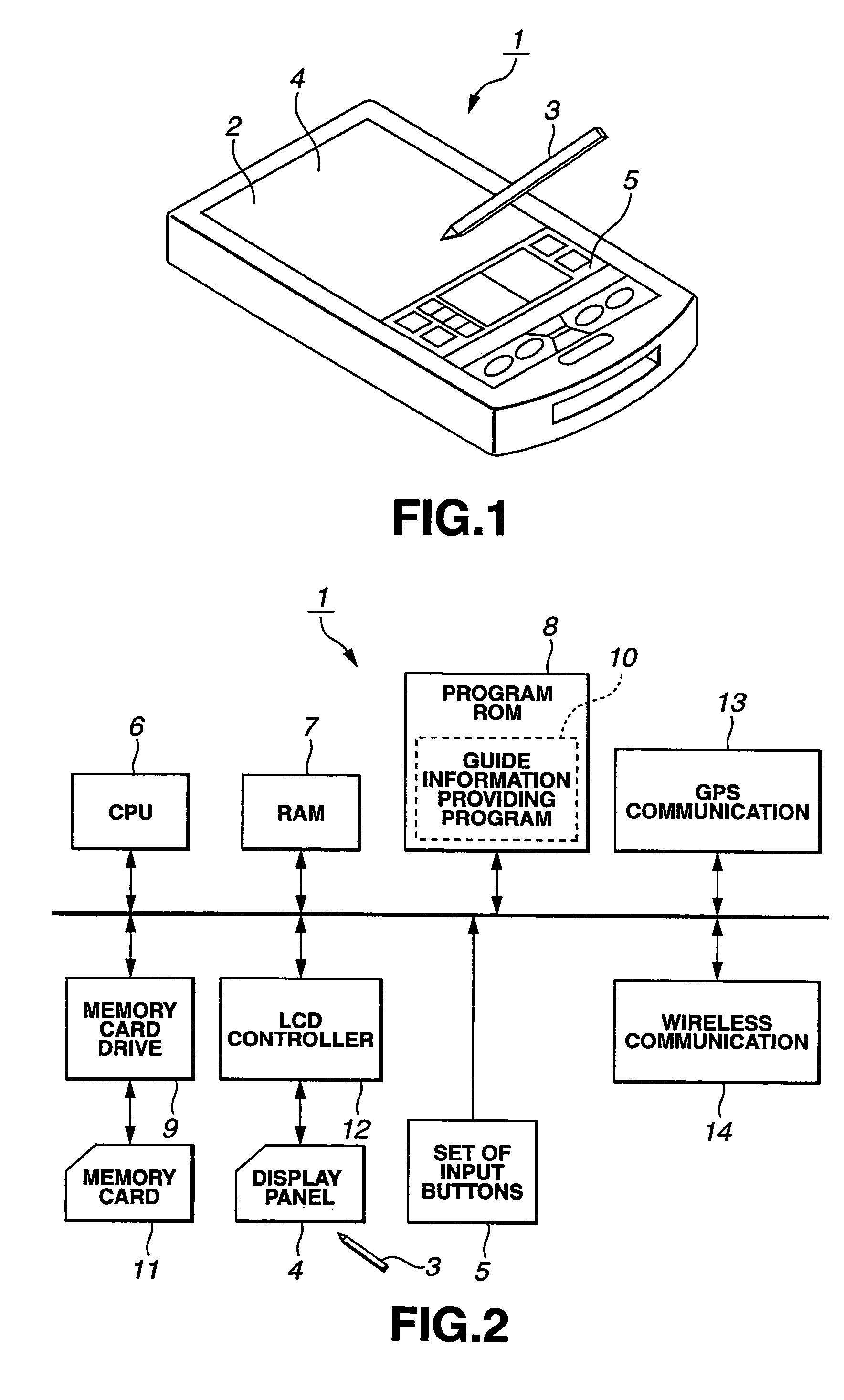 Guide information providing apparatus and program