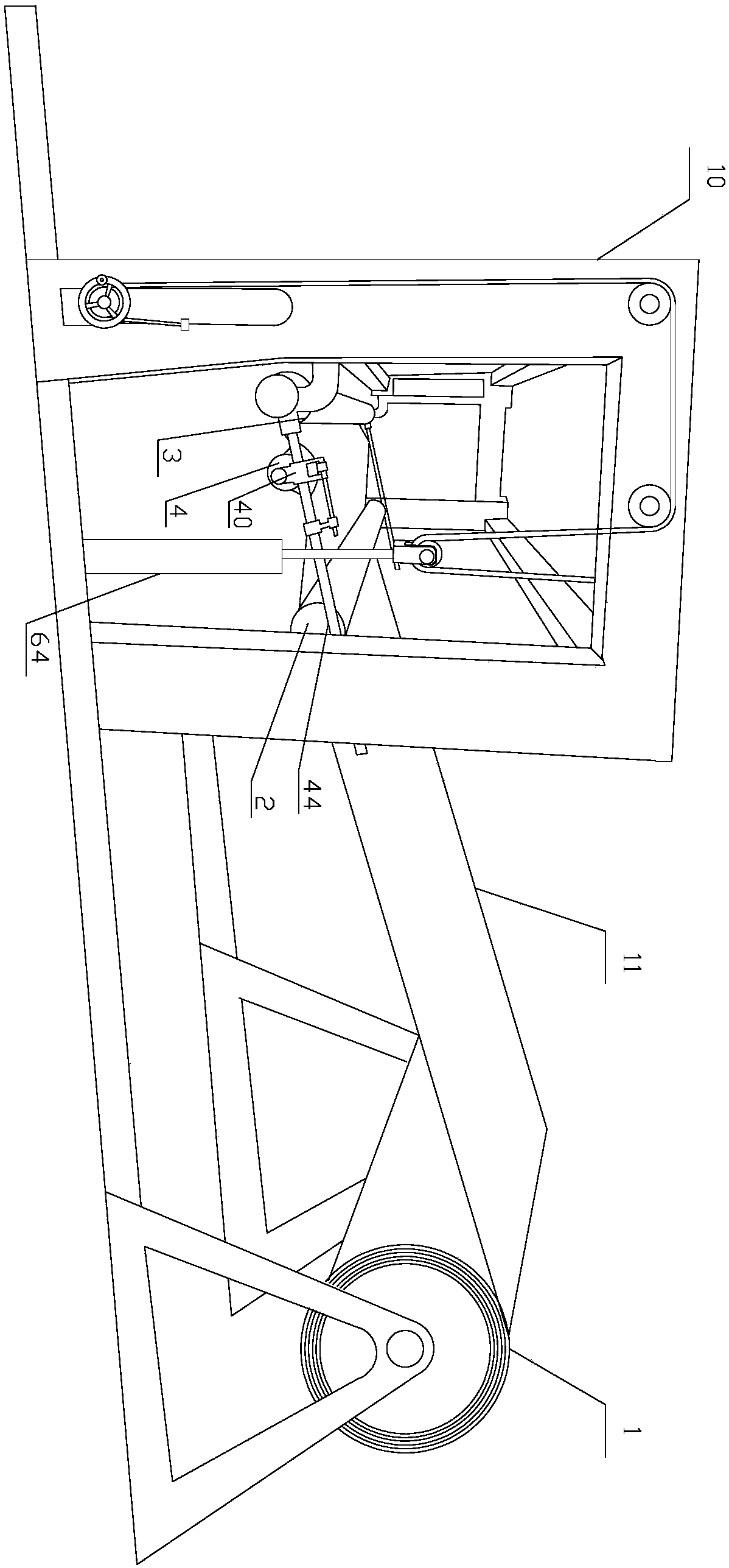 Eccentric fine adjusting structure of hardboard shearing machine