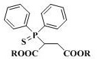 2-(diphenylthiophosphoryl) succinate as well as synthesis method and application thereof