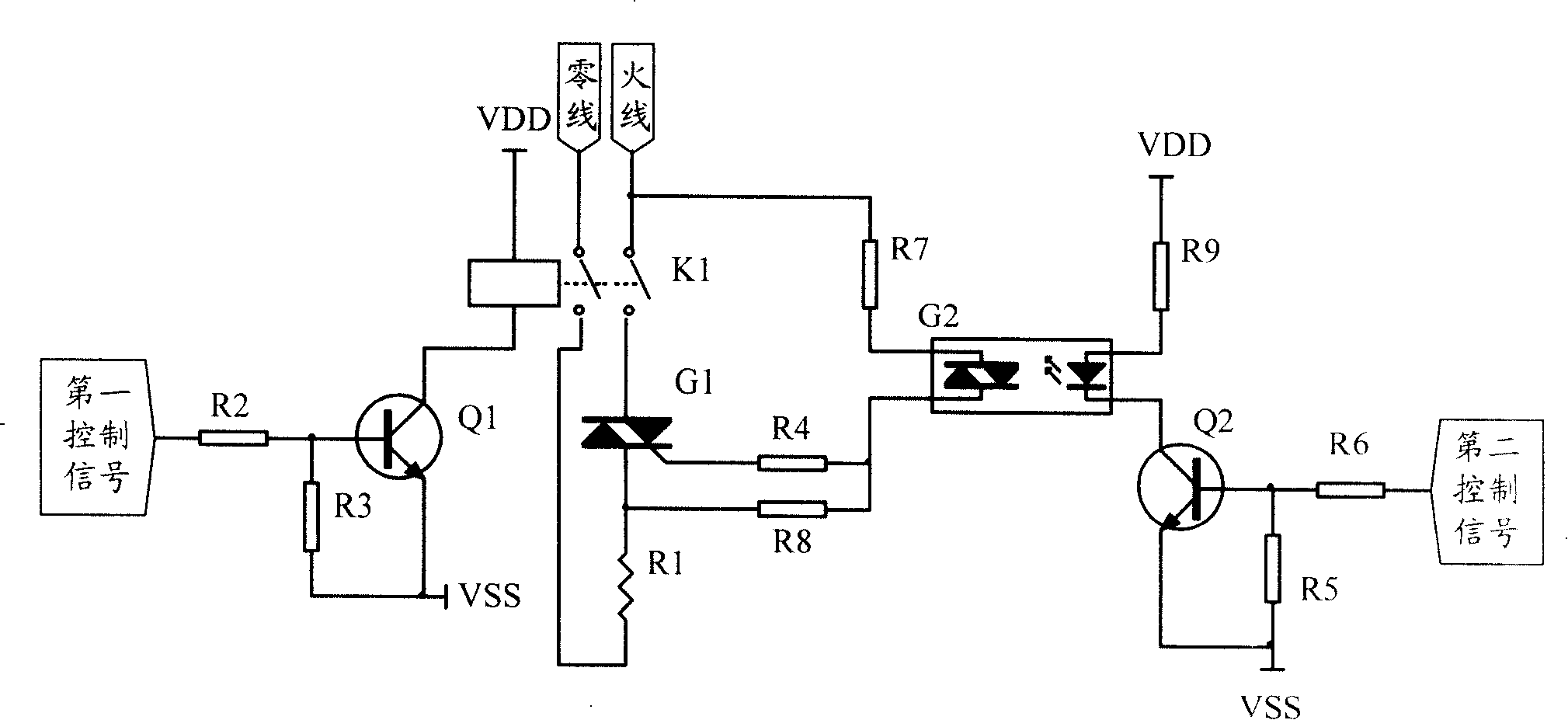 Heating control circuit and heating electrical appliance