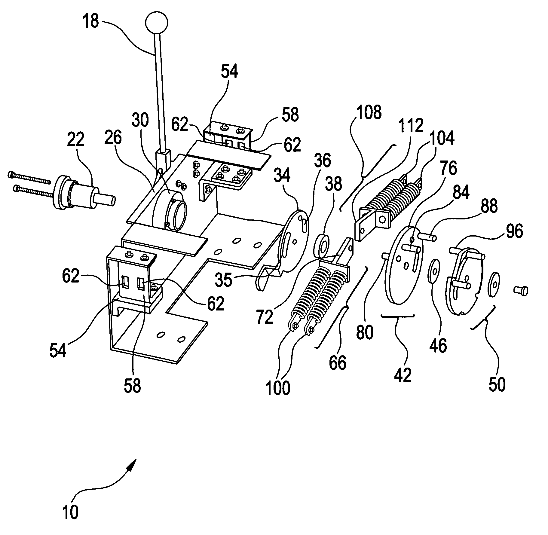 Method and apparatus for achieving three positions