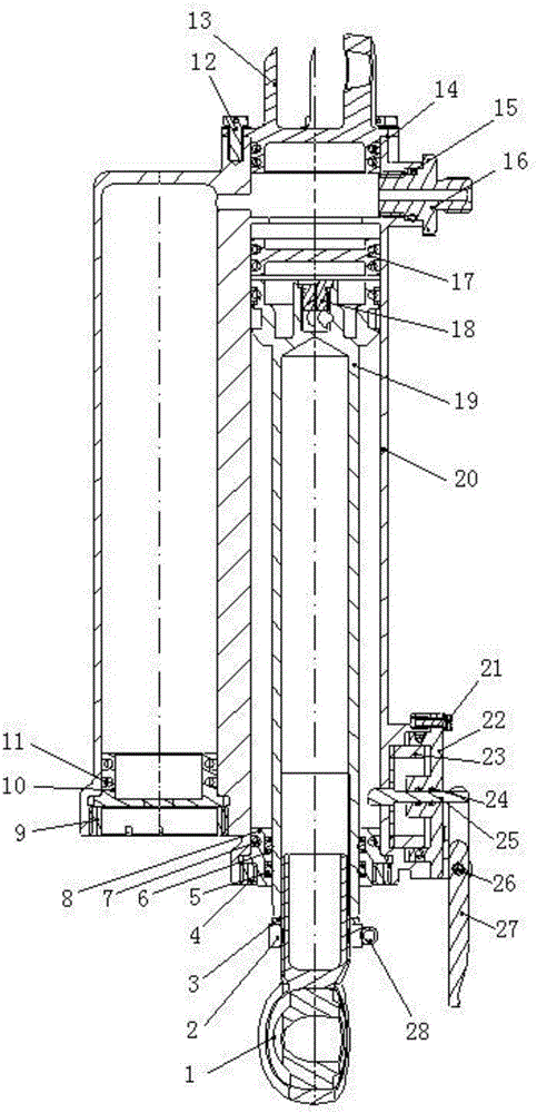 Gas-liquid hybrid power driving device with buffer function