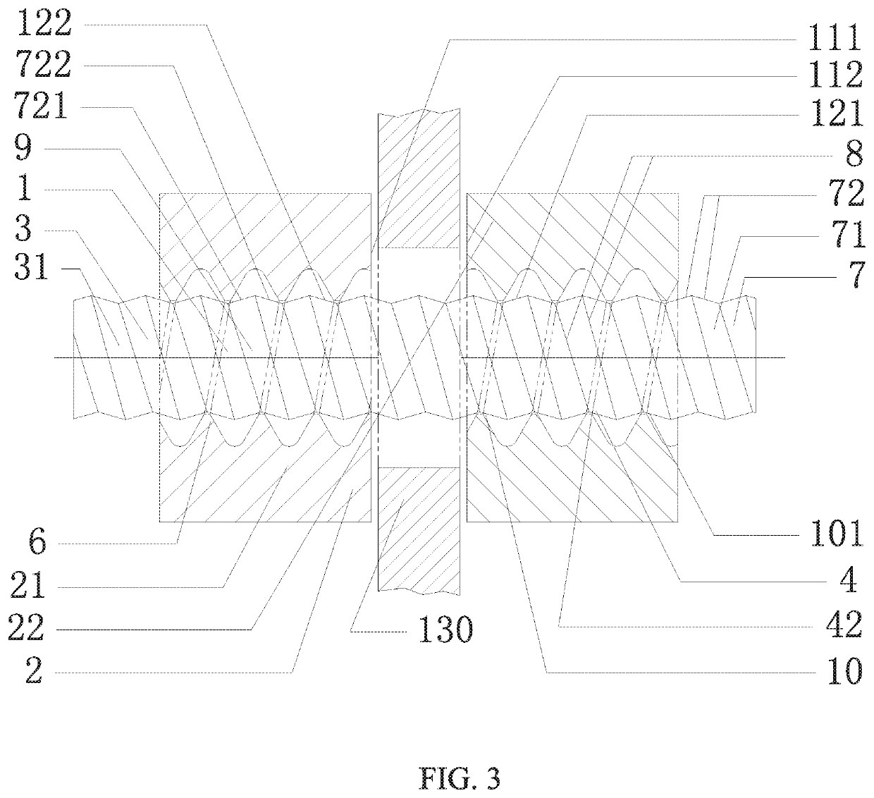 Connection structure of external thread of dumbell-like shaped symmetrical bidirectional tapered thread and traditional thread