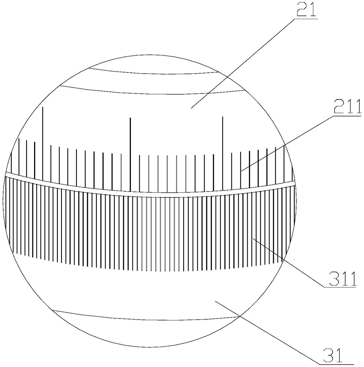 Error detecting tool for dimension of circumferential hole position