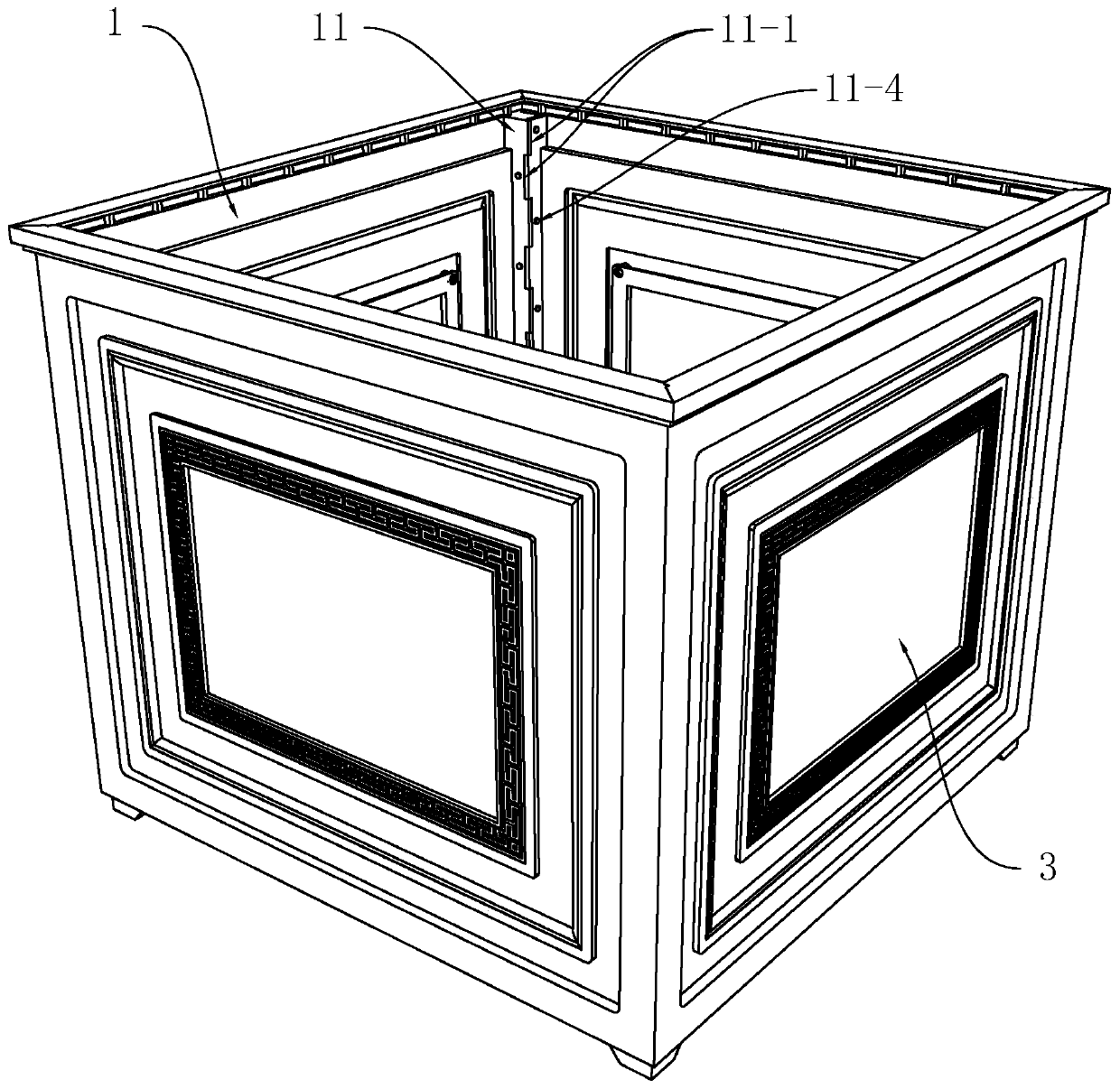 Spliced flower box