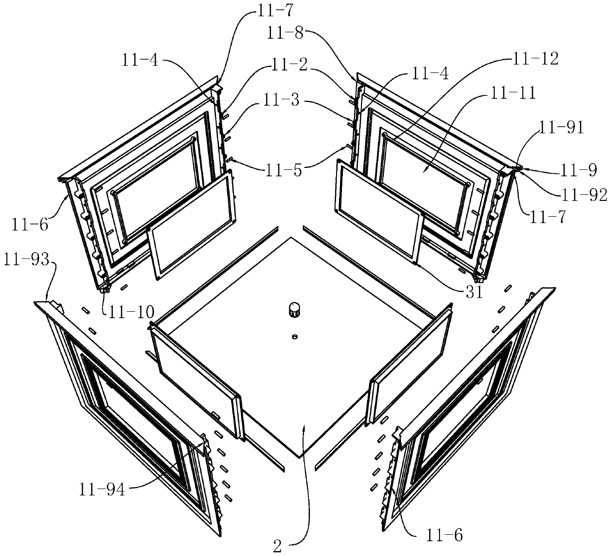 Spliced flower box