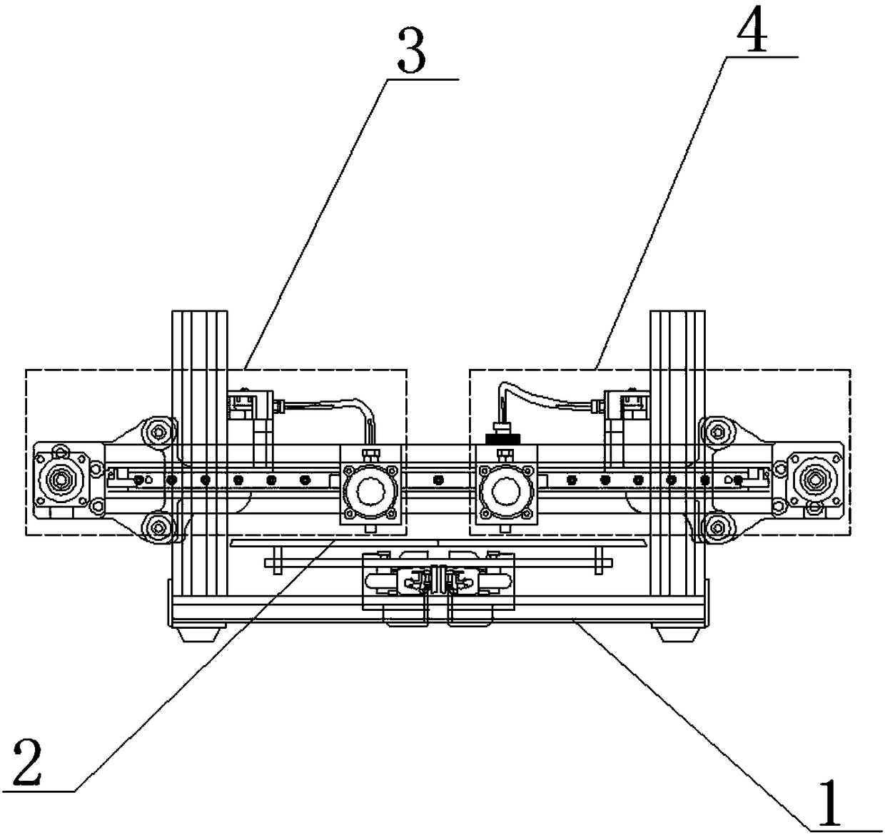 Independent dual-nozzle 3D printer