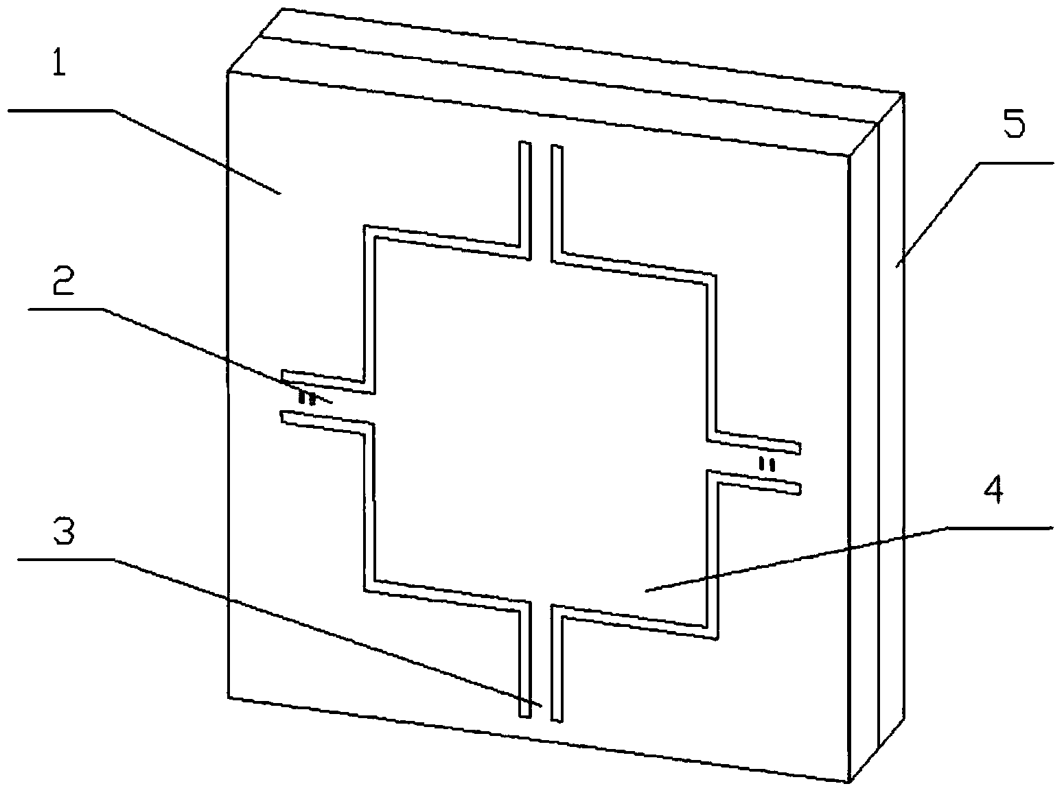 Acceleration sensor chip capable of resisting transverse effect and manufacturing method thereof