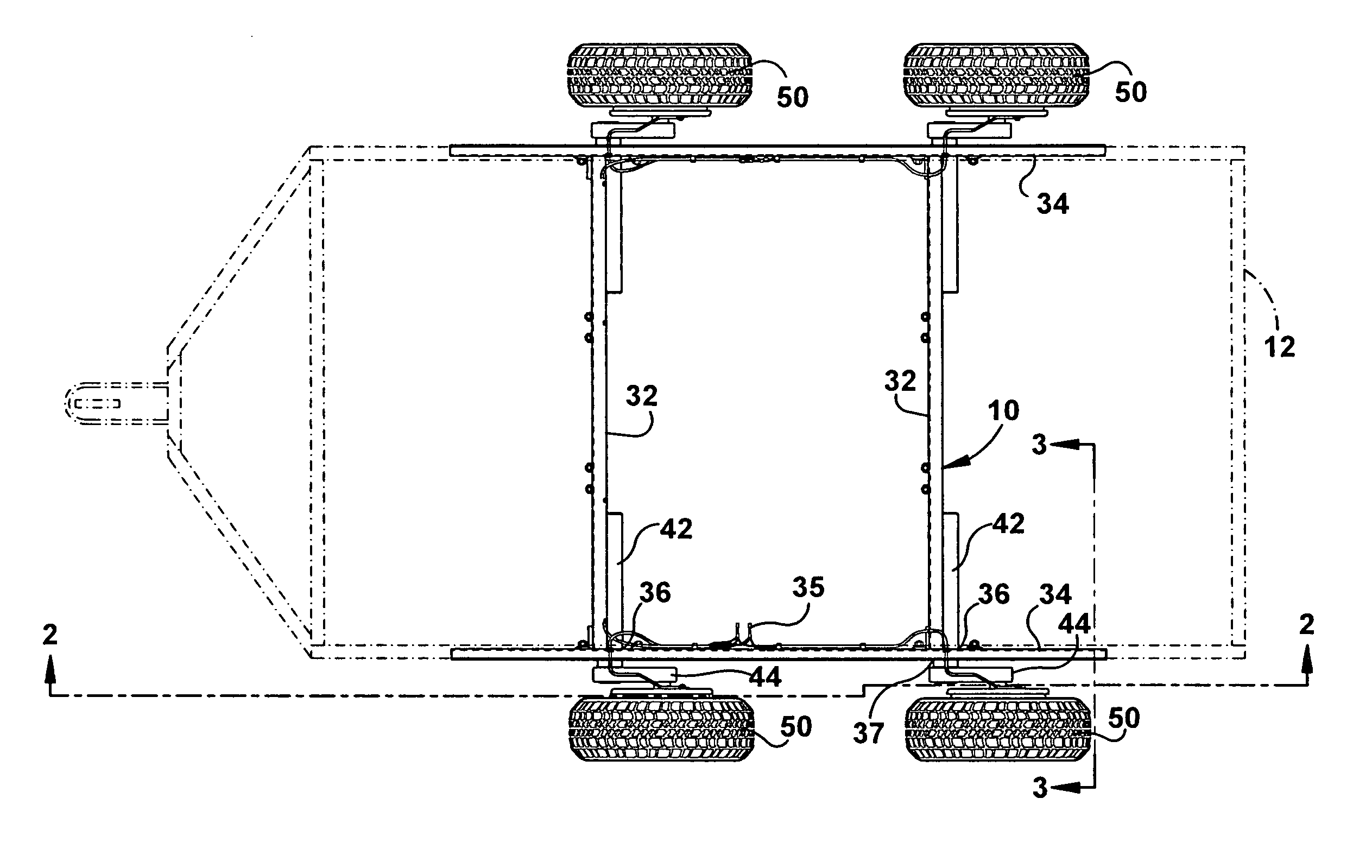 Trailer sub-frame assembly