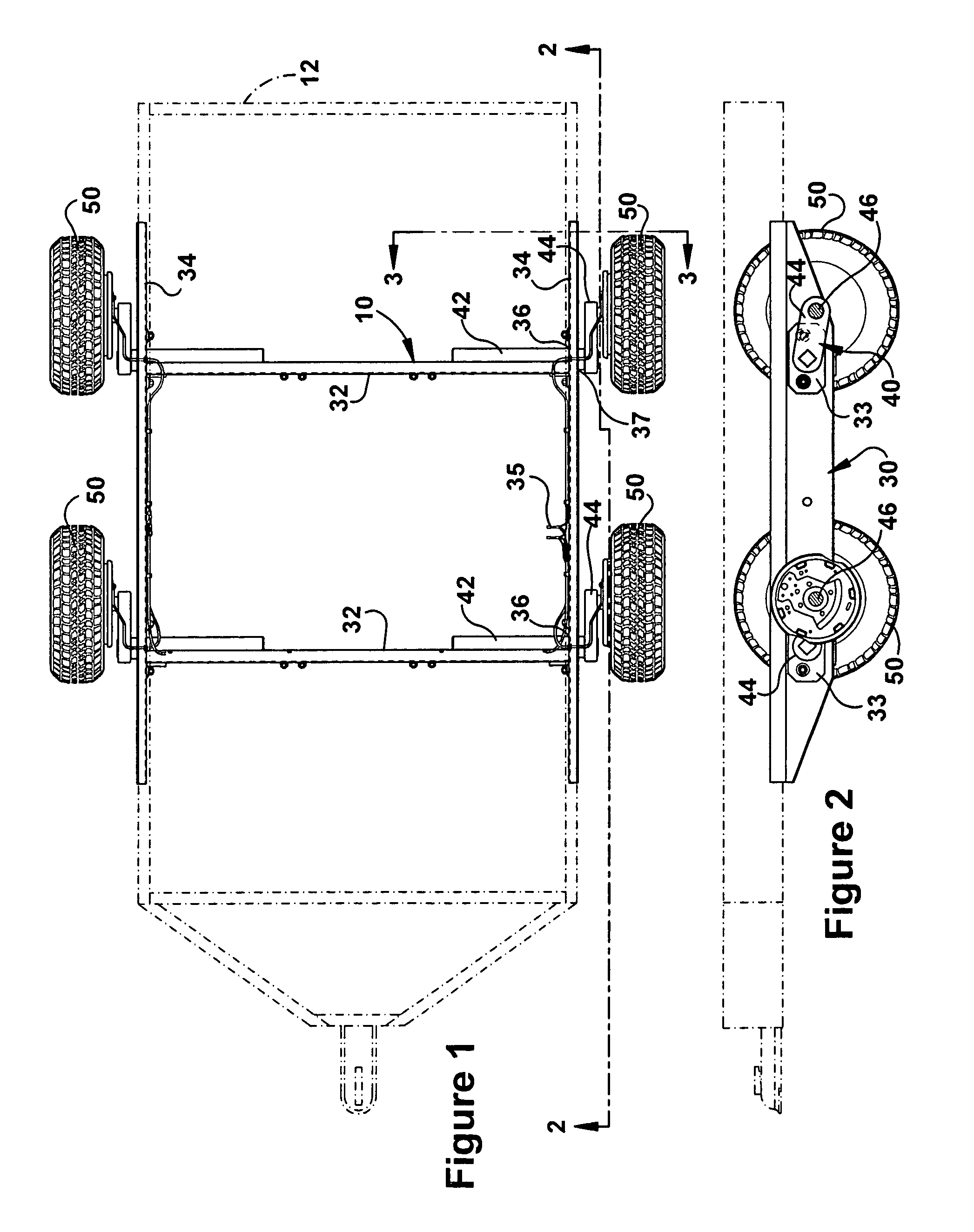 Trailer sub-frame assembly