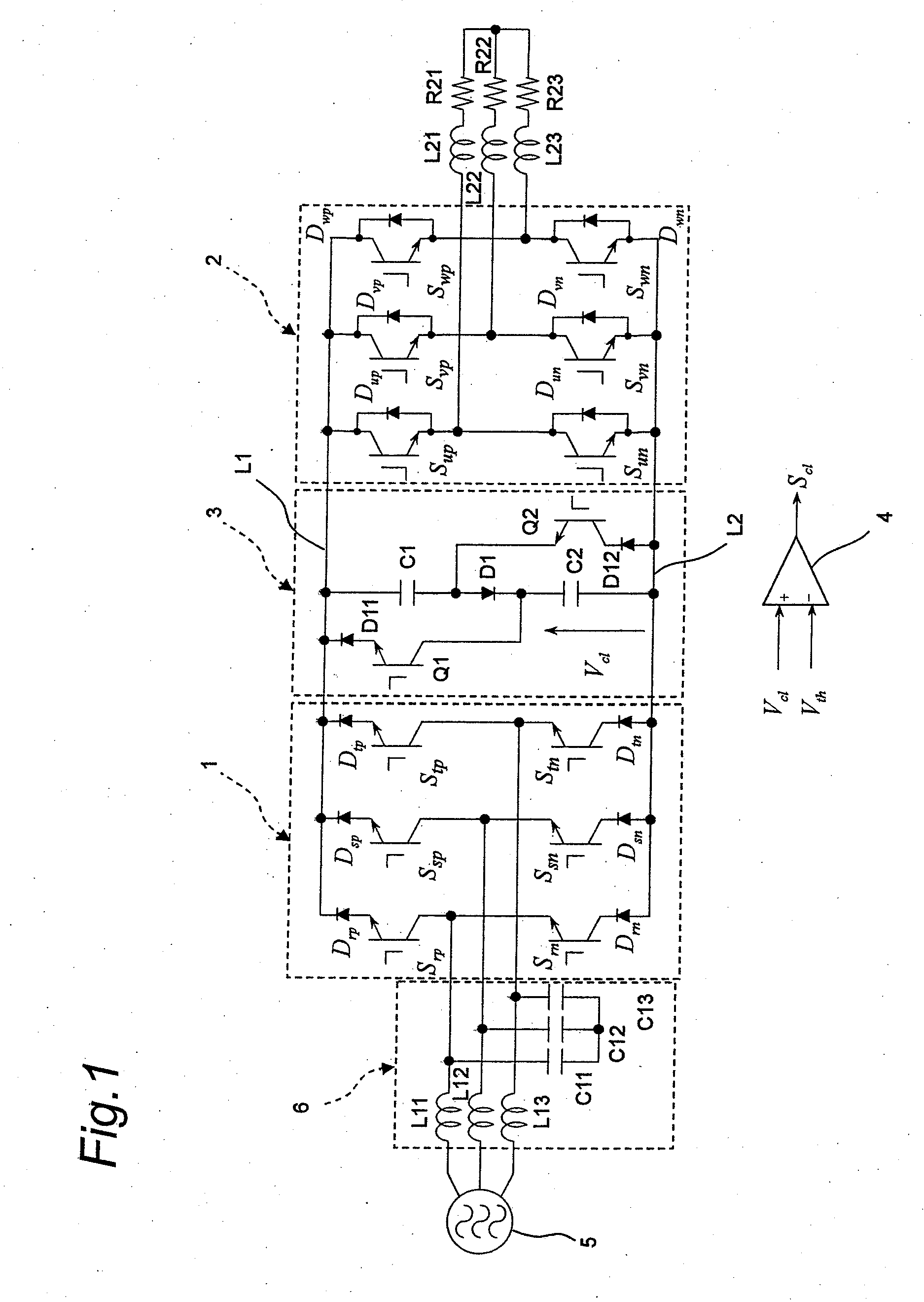 Direct ac power converting apparatus