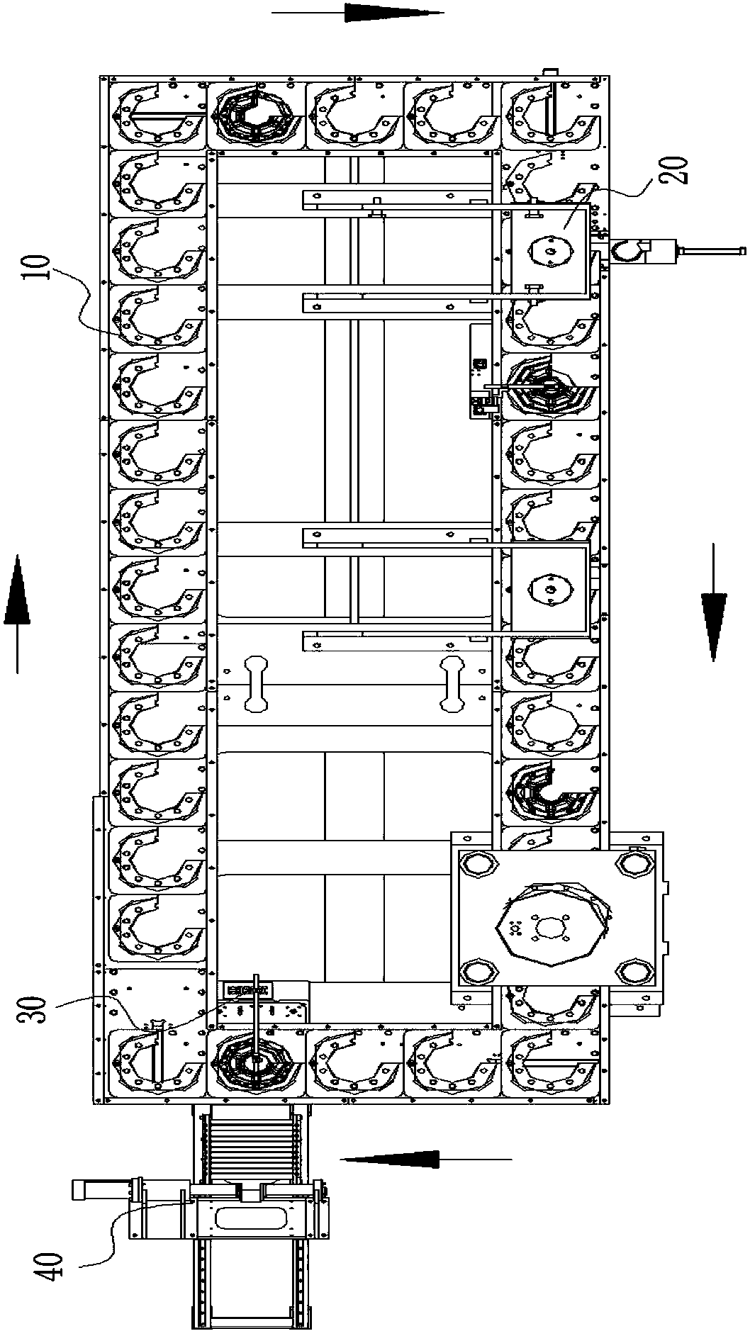 A wheel hub assembly press assembly production line