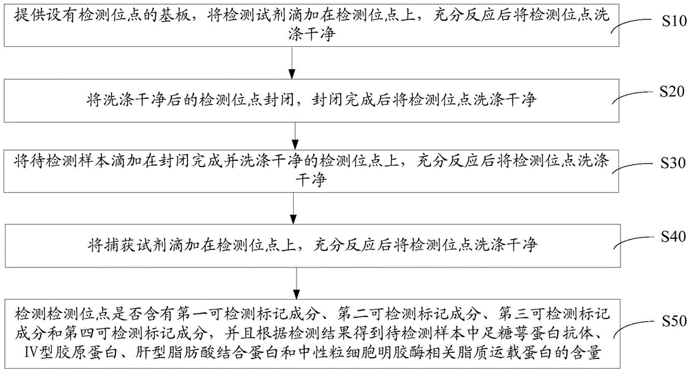 Diabetic nephropathy early detection test kit, biomarker detection method and application