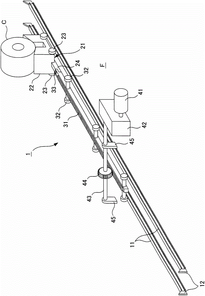 Rack mobile coil handling device