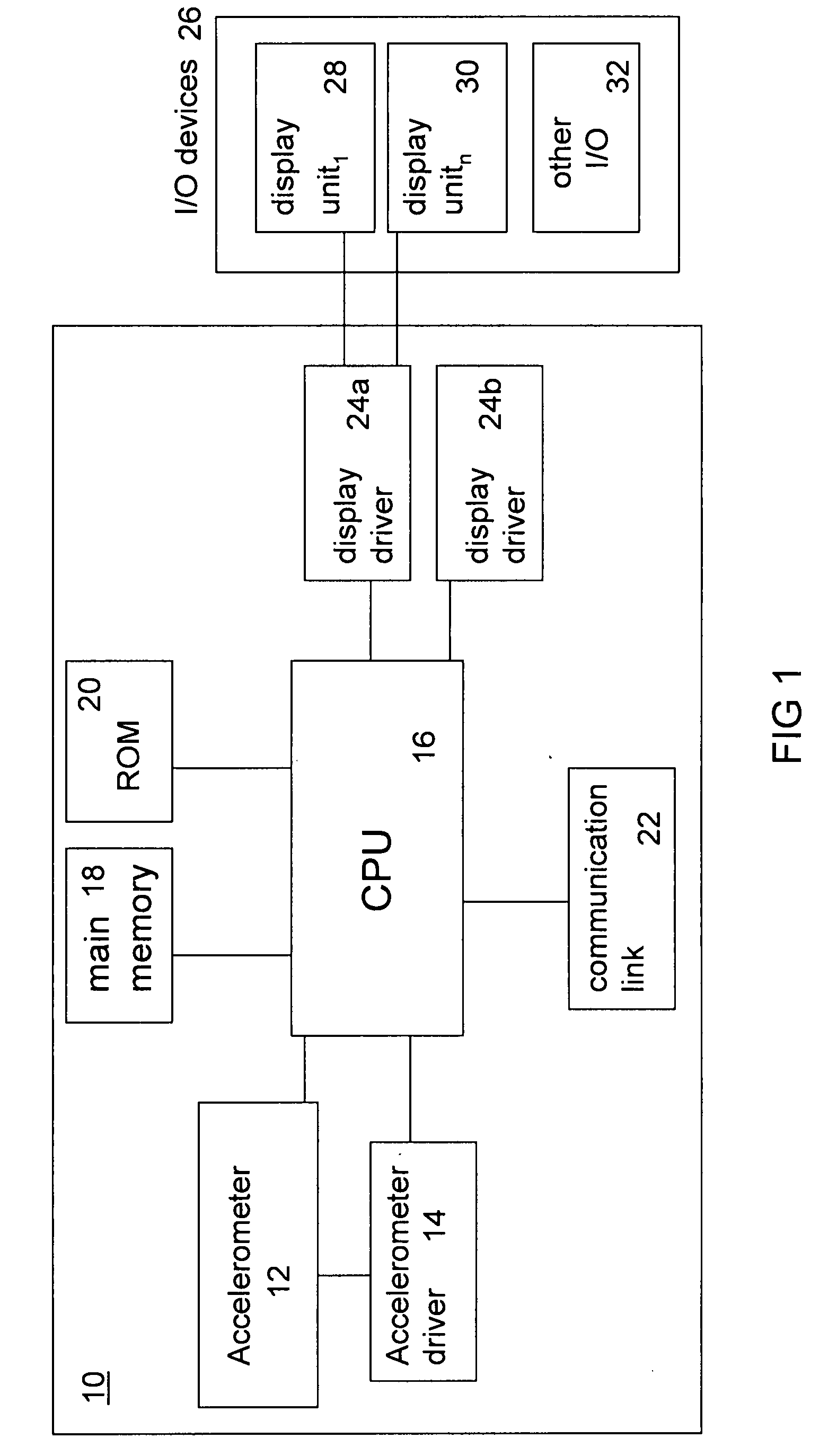 Detecting movement of a computer device to effect movement of selected display objects