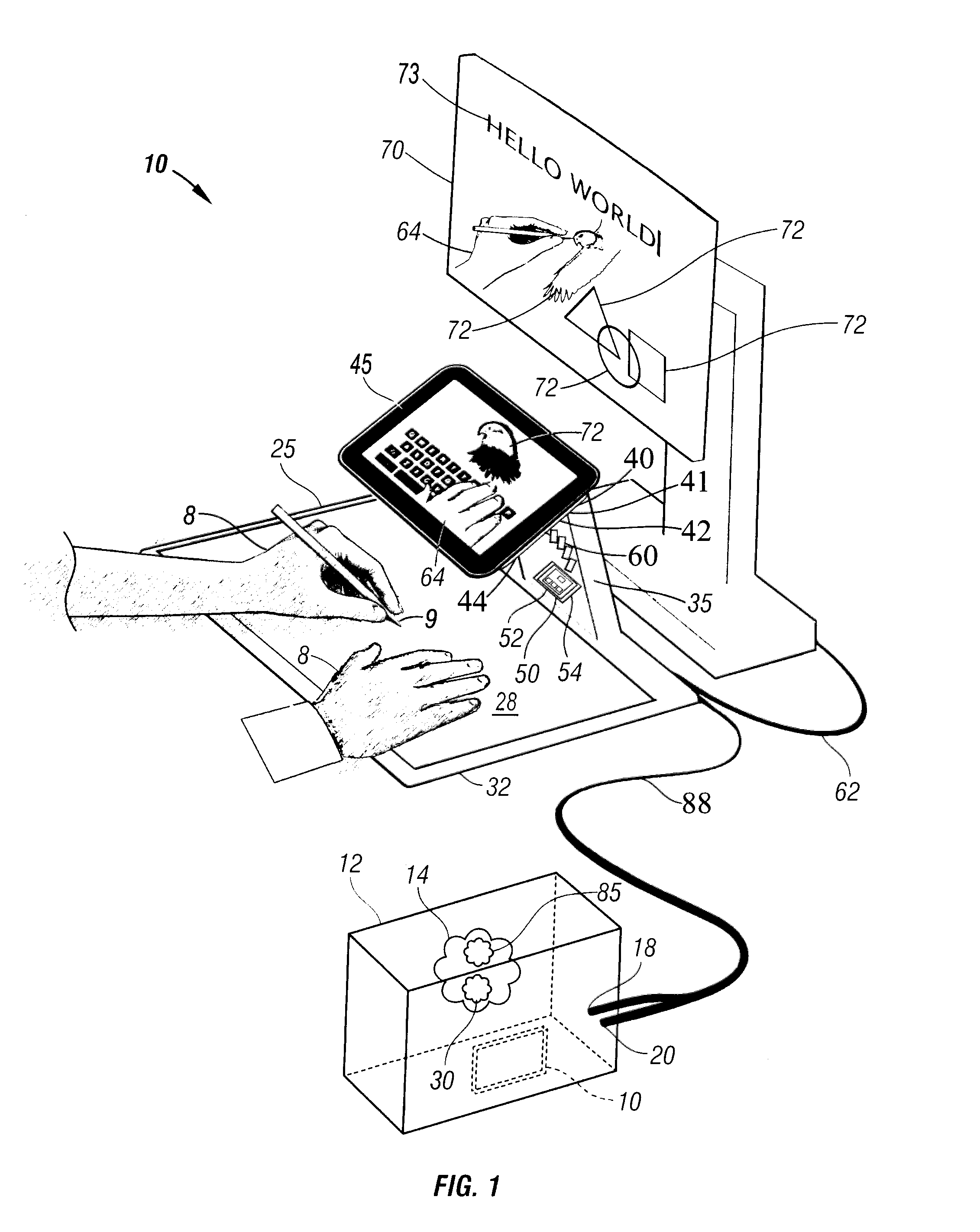 Input cueing emersion system and method