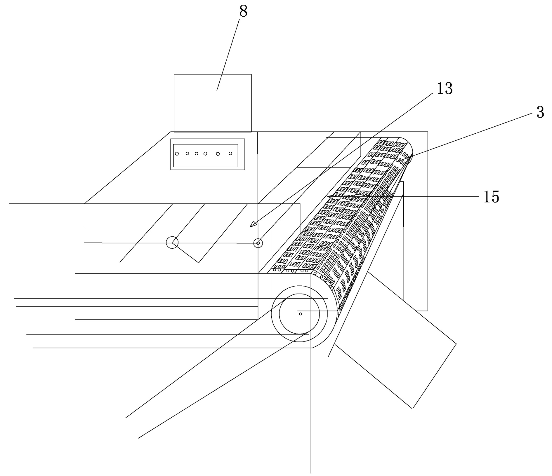 Intelligent multilevel inverter microwave and optical wave crawler speed-regulating tunnel type coal drying device