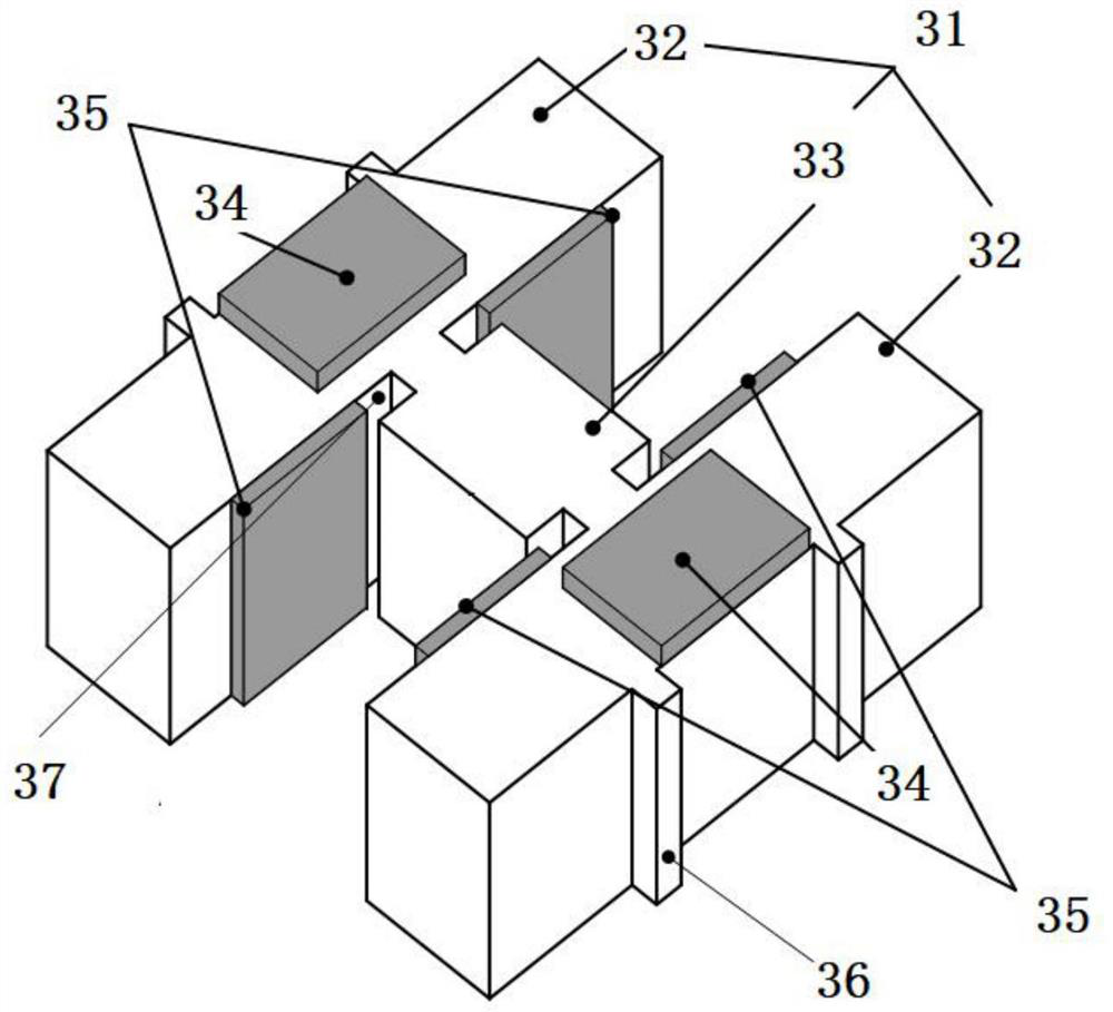 An h-shaped piezoelectric ultrasonic driver and safety device