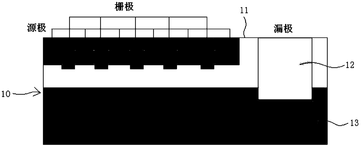 CSP packaging structure of power device and manufacturing method thereof