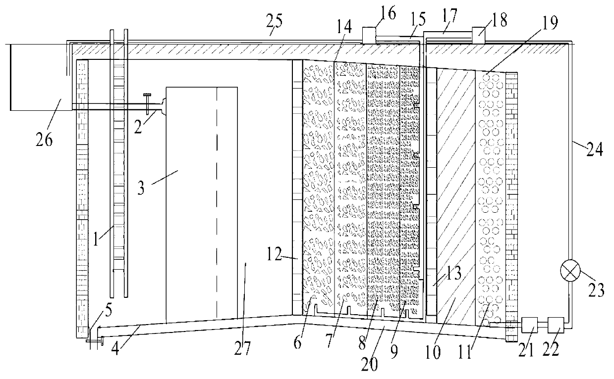 Geological material-based rainwater quality treatment system