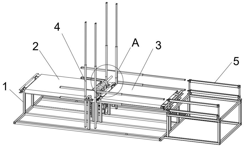 A 90° flip door frame transfer flip mechanism and its application method