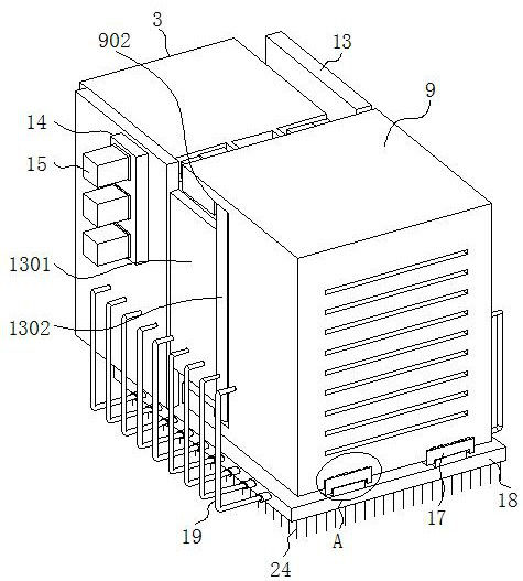 Anti-interference section laser scanning imaging device for rail line fault diagnosis