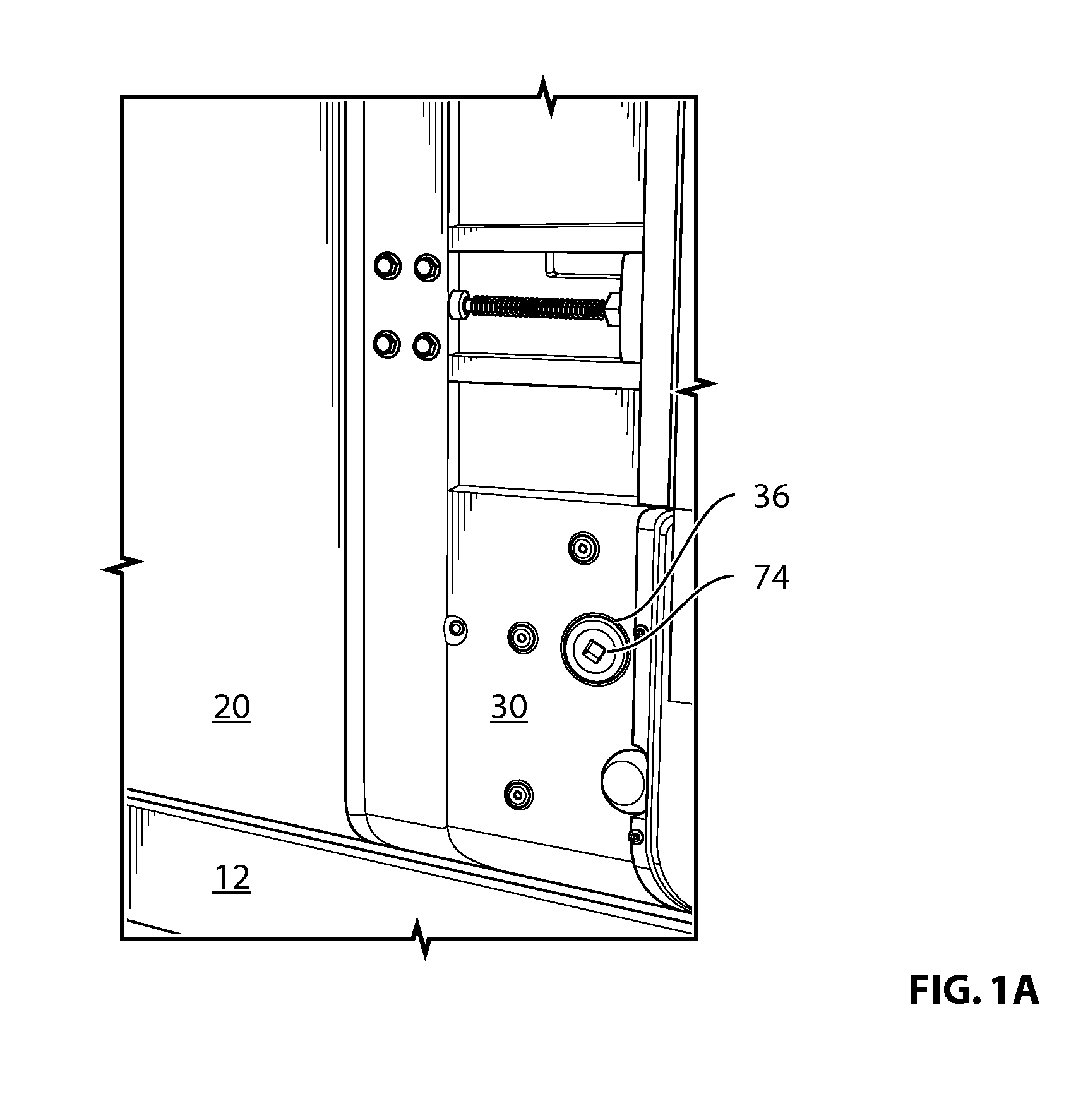 Sliding tarpaulin tensioning and locking system