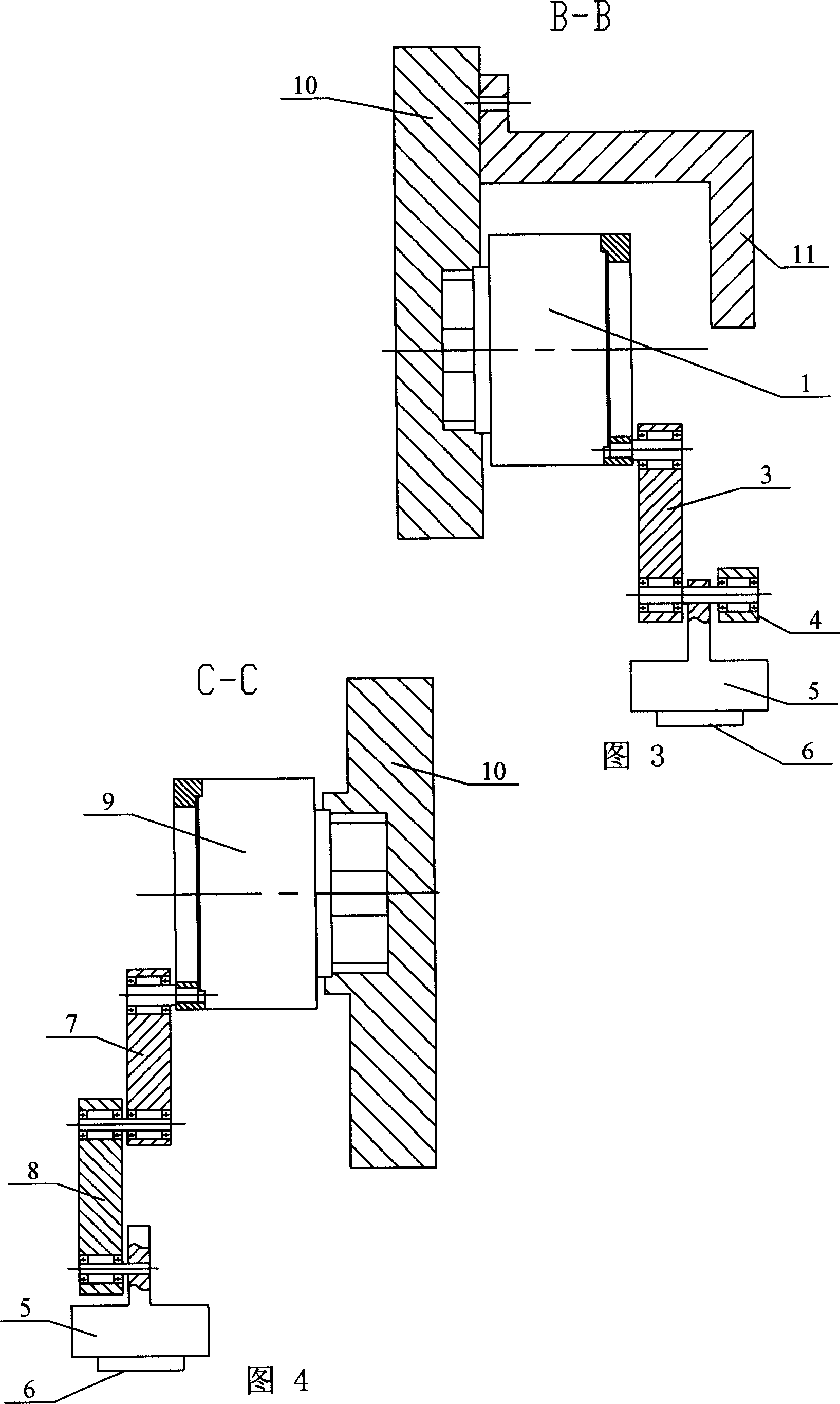 Direct-driving three-freedom serial-parallel mixed precision positioning mechanism