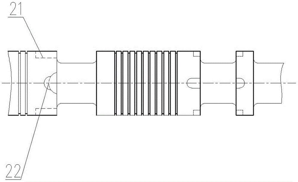 Hydraulic multi-way valve spool