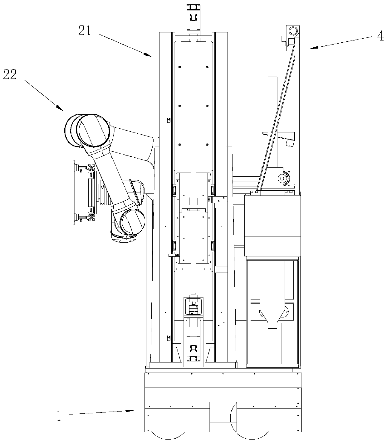 Tiling robot and tiling method