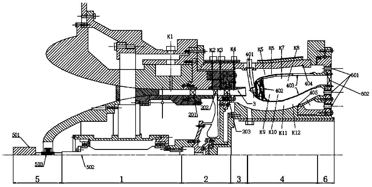 Diffuser and flame tube optimal matching experimental research device