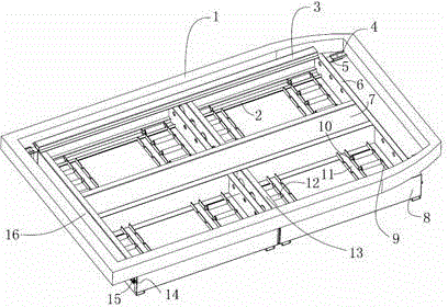 Fixed battery quick changing mechanism for electric vehicle