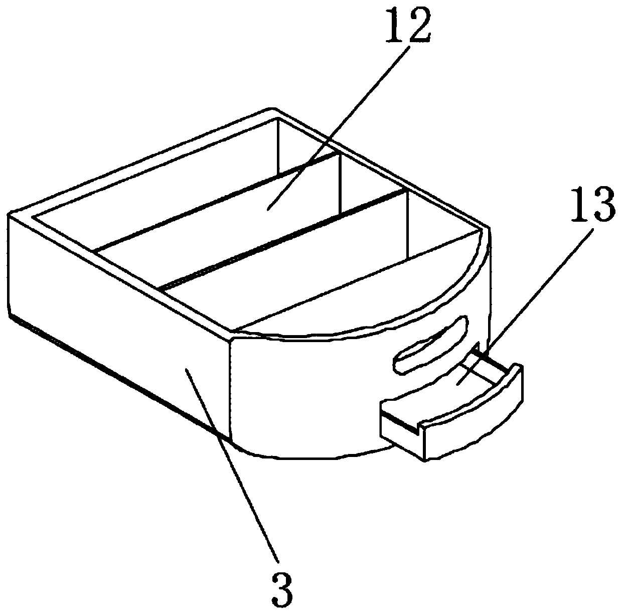 Anti-theft device for intelligent temperature measuring and conveying robot