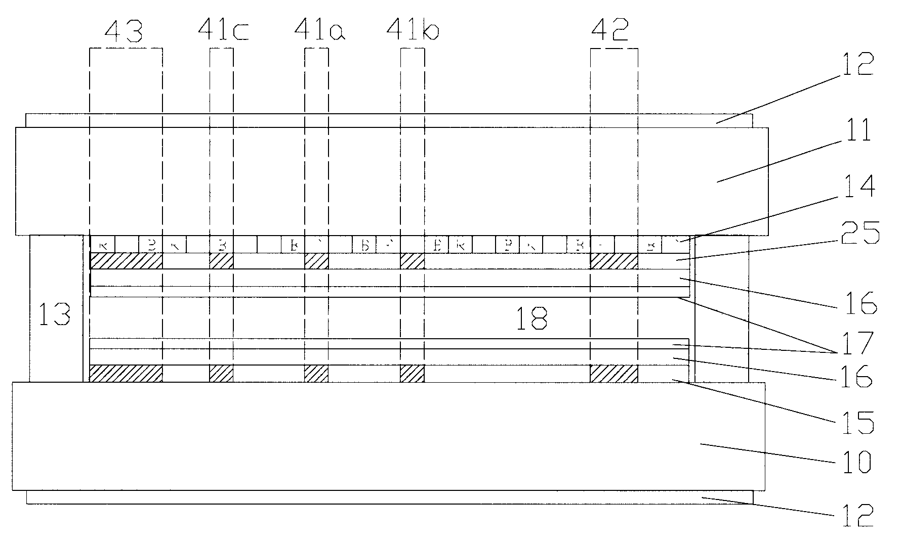 Passive drive liquid crystal display device