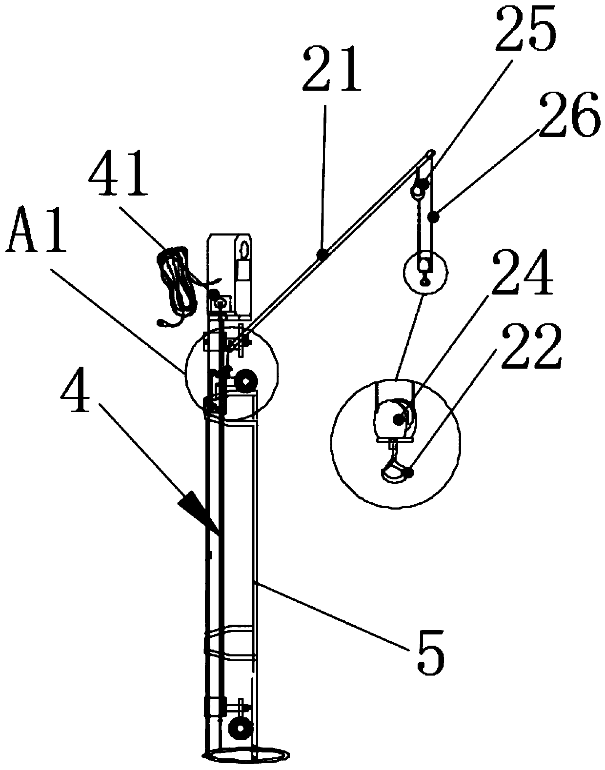 Movable vertical multifunctional ligament stretcher