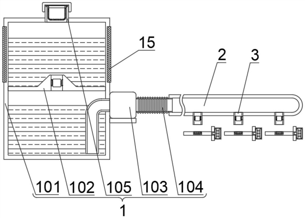 Drop irrigation type heat preservation greenhouse irrigation system