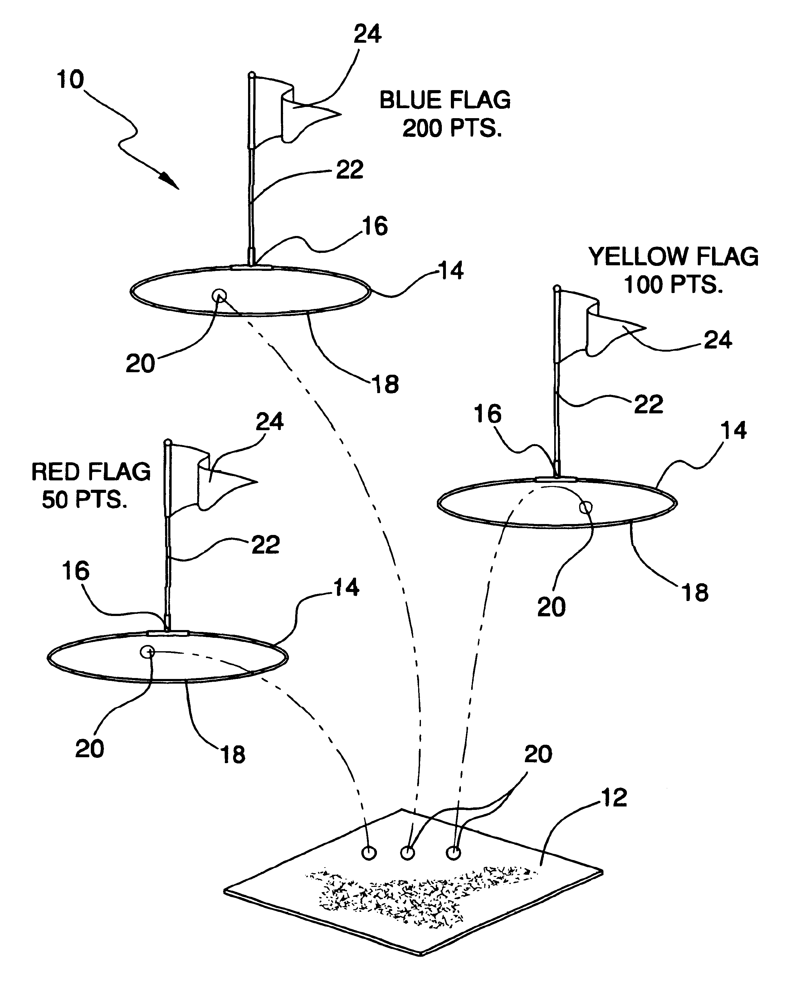 Kit and method for playing a golf-like game