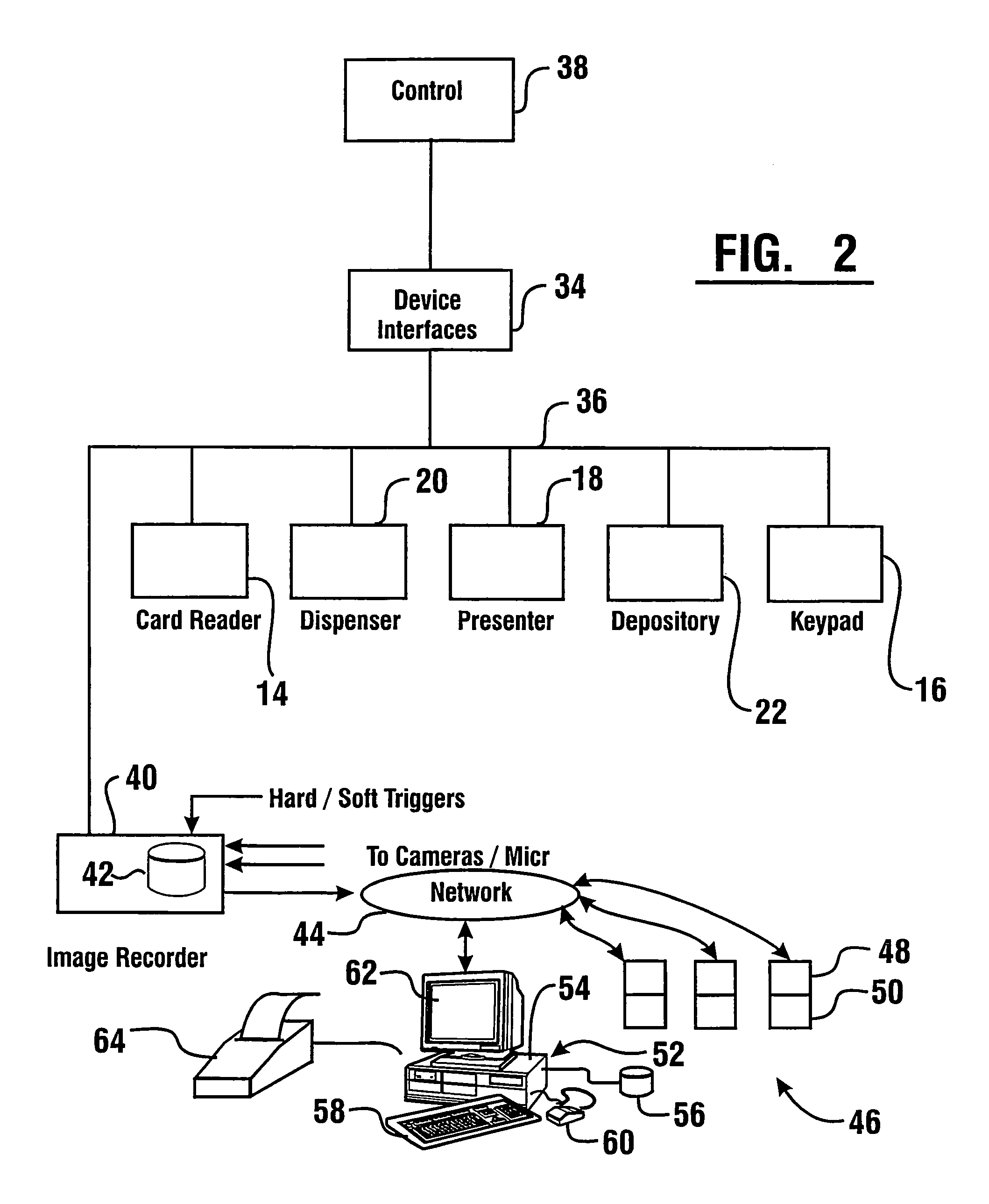 Data bearing record based capture and correlation of user image data at a card reading banking system machine