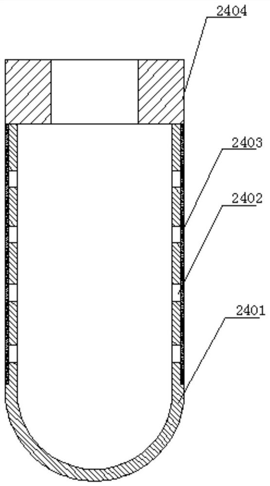 A vacuum and pressure composite groundwater source heat pump recharge device