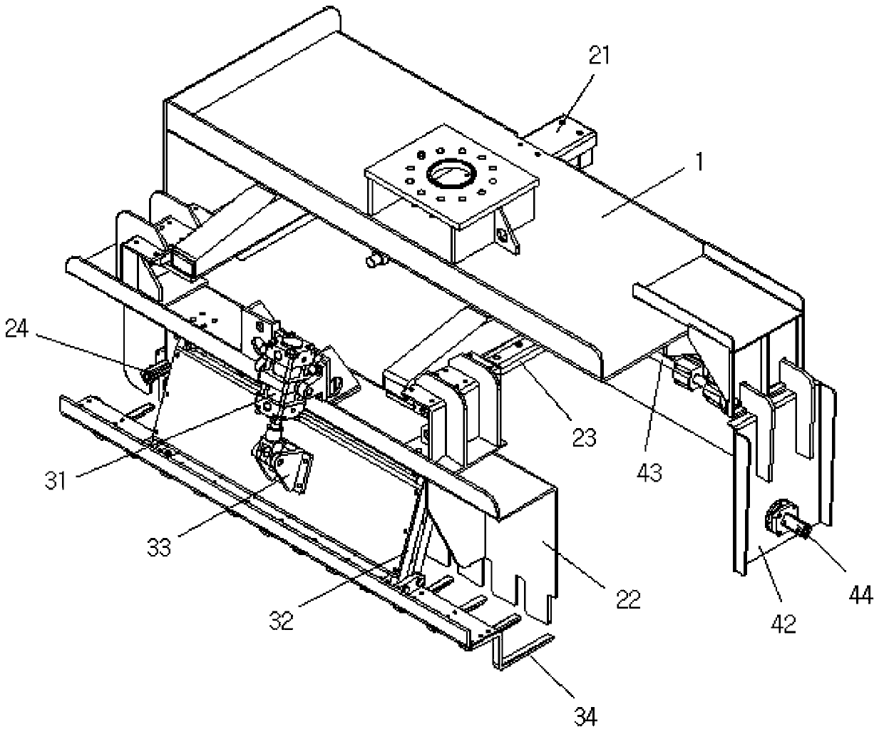 Robot self-adaptation hand grab for stacking box piece