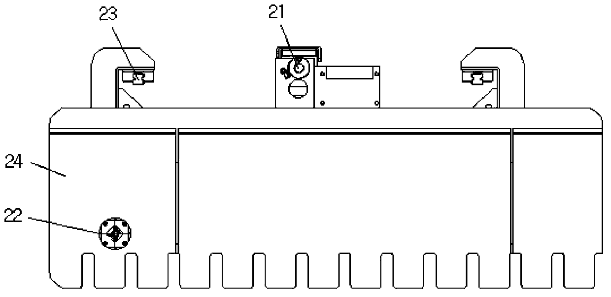 Robot self-adaptation hand grab for stacking box piece