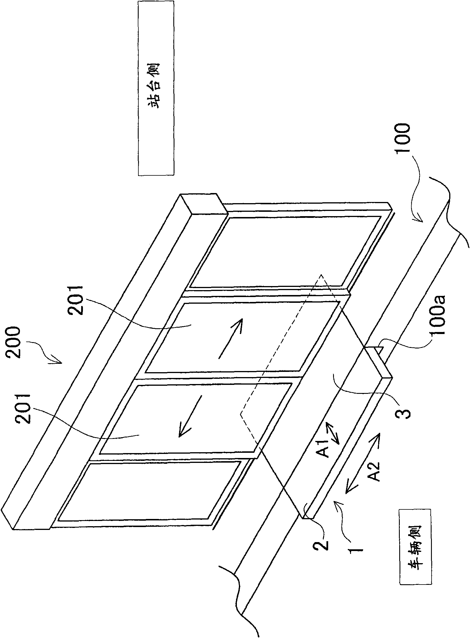 Step device for platform