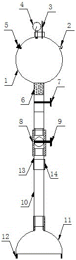 An adjustable depth soil carbon dioxide collection device and its application method