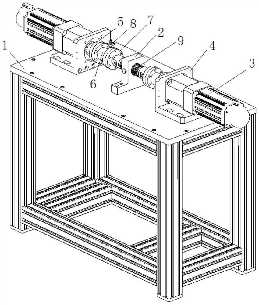 Double-torsion-spring fatigue test device and test method thereof