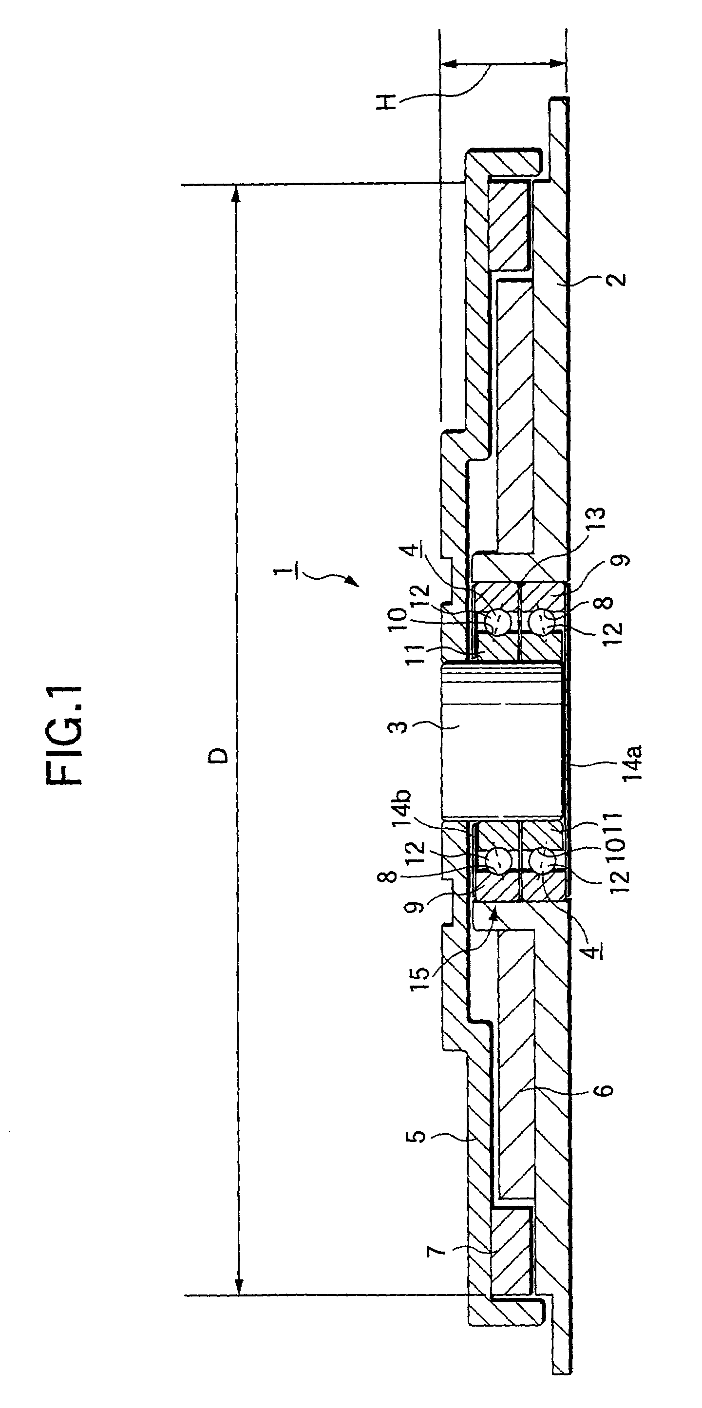 Sealing member, rolling bearing, thin motor, and bearing device