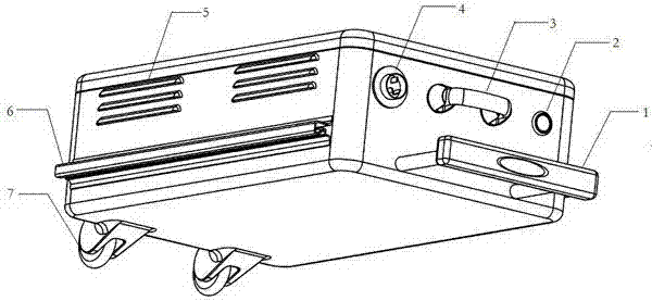 Portable battery box of micro electric vehicle