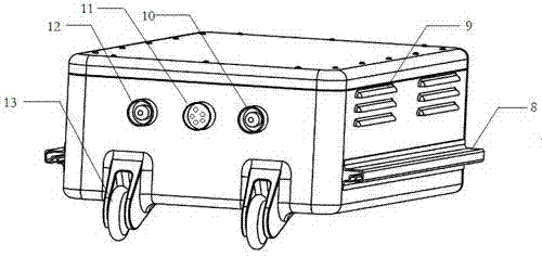 Portable battery box of micro electric vehicle